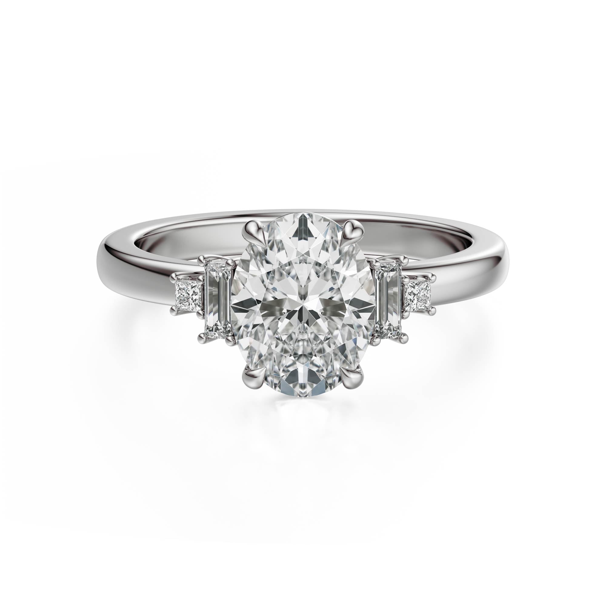 The Elevated Mira Ring | Oval | Setting Only