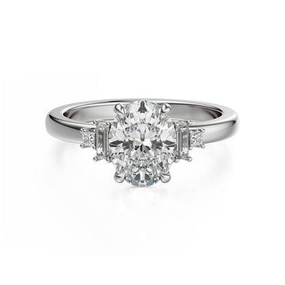 The Elevated Mira Ring | Oval | Setting Only