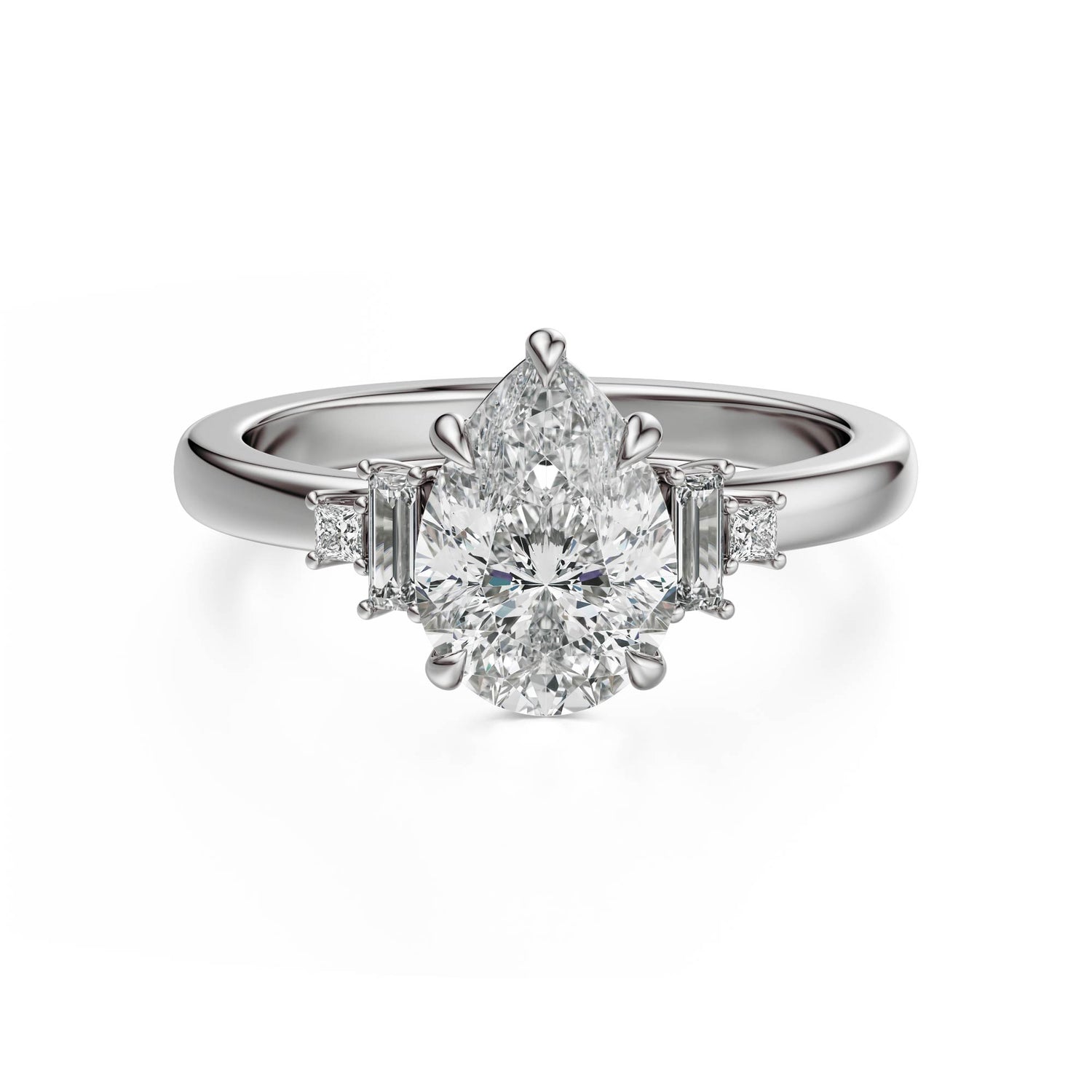 The Elevated Mira Ring | Pear | Setting Only