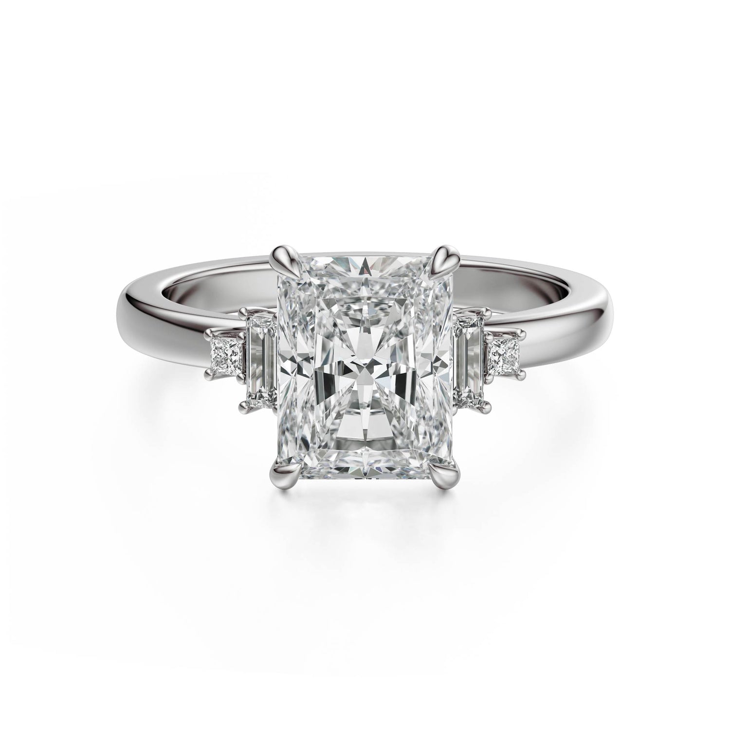 The Elevated Mira Ring | Radiant | Setting Only