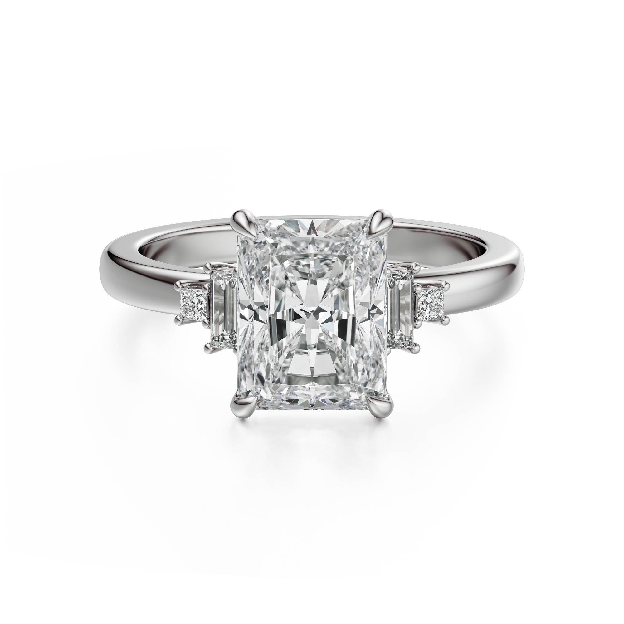 The Elevated Mira Ring | Radiant | Setting Only