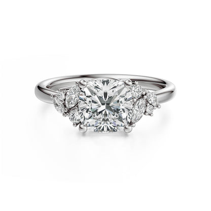 The Laurel Ring | Cushion | Setting Only