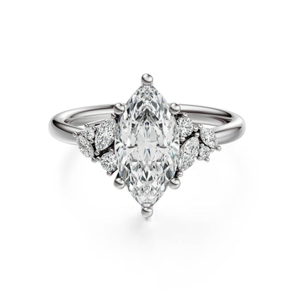 The Laurel Ring | Marquise | Setting Only
