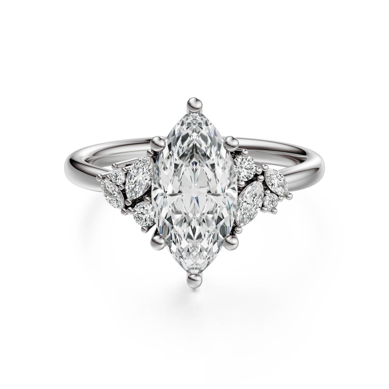 The Laurel Ring | Marquise