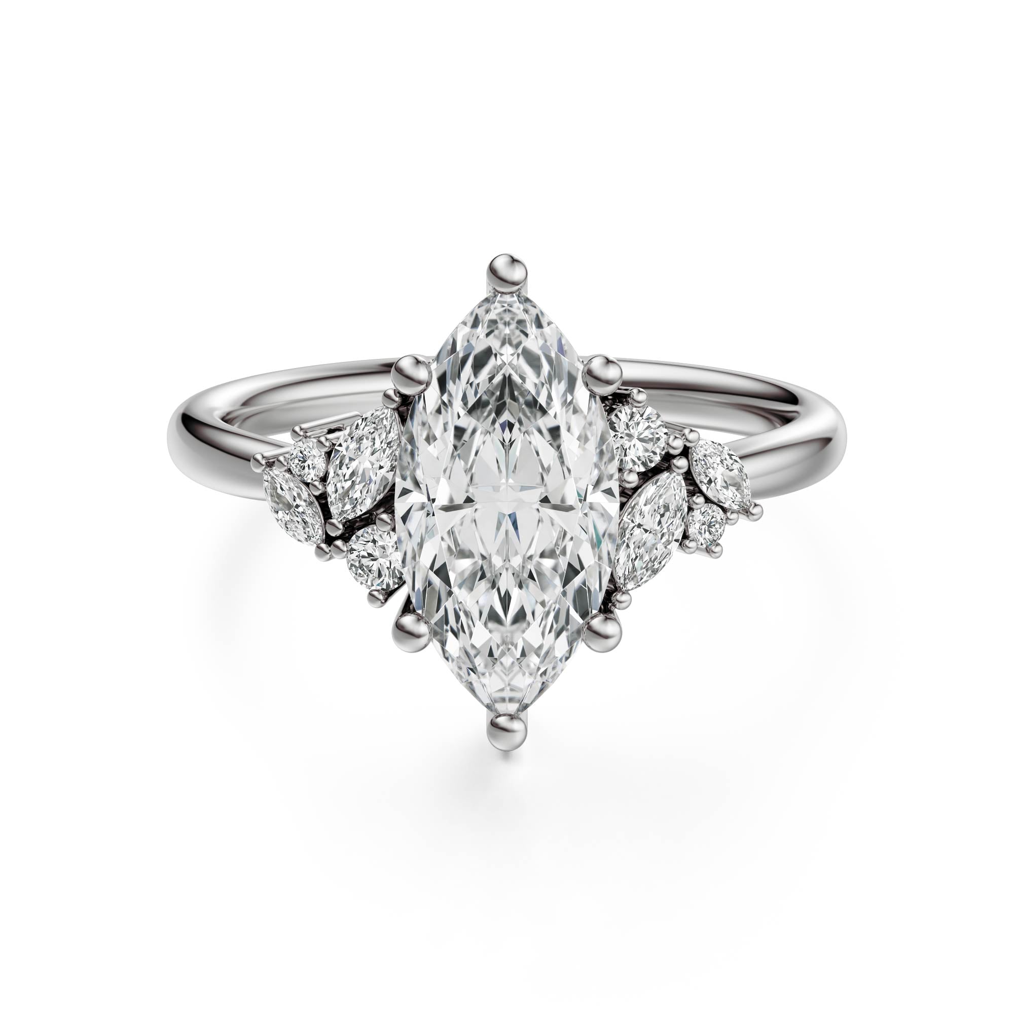 The Laurel Ring | Marquise