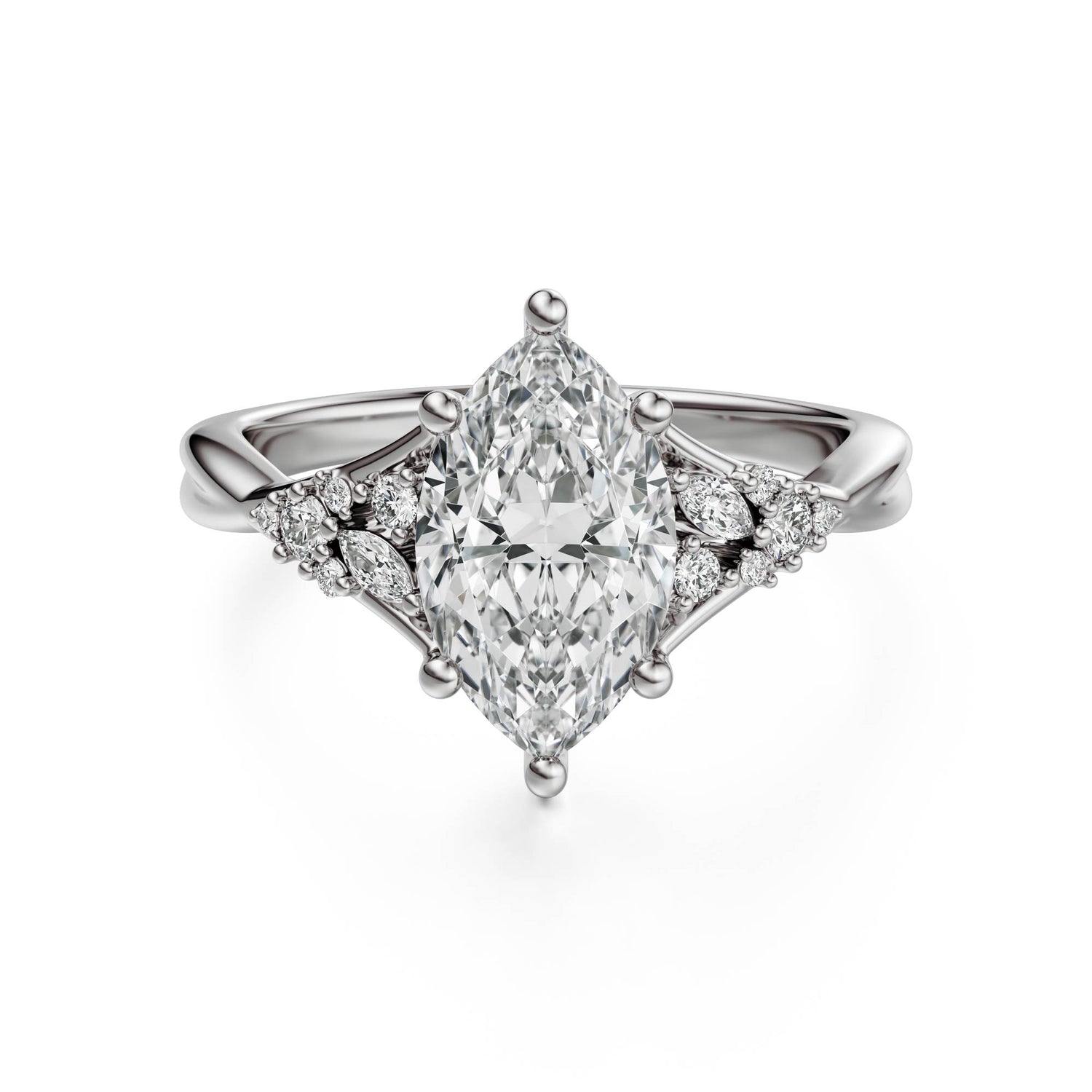 The Lyria Ring | Marquise | Setting Only
