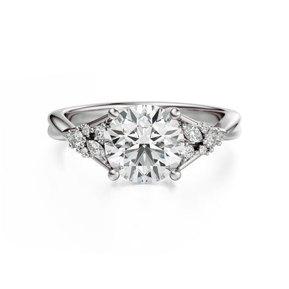 The Lyria Ring | Round | Setting Only