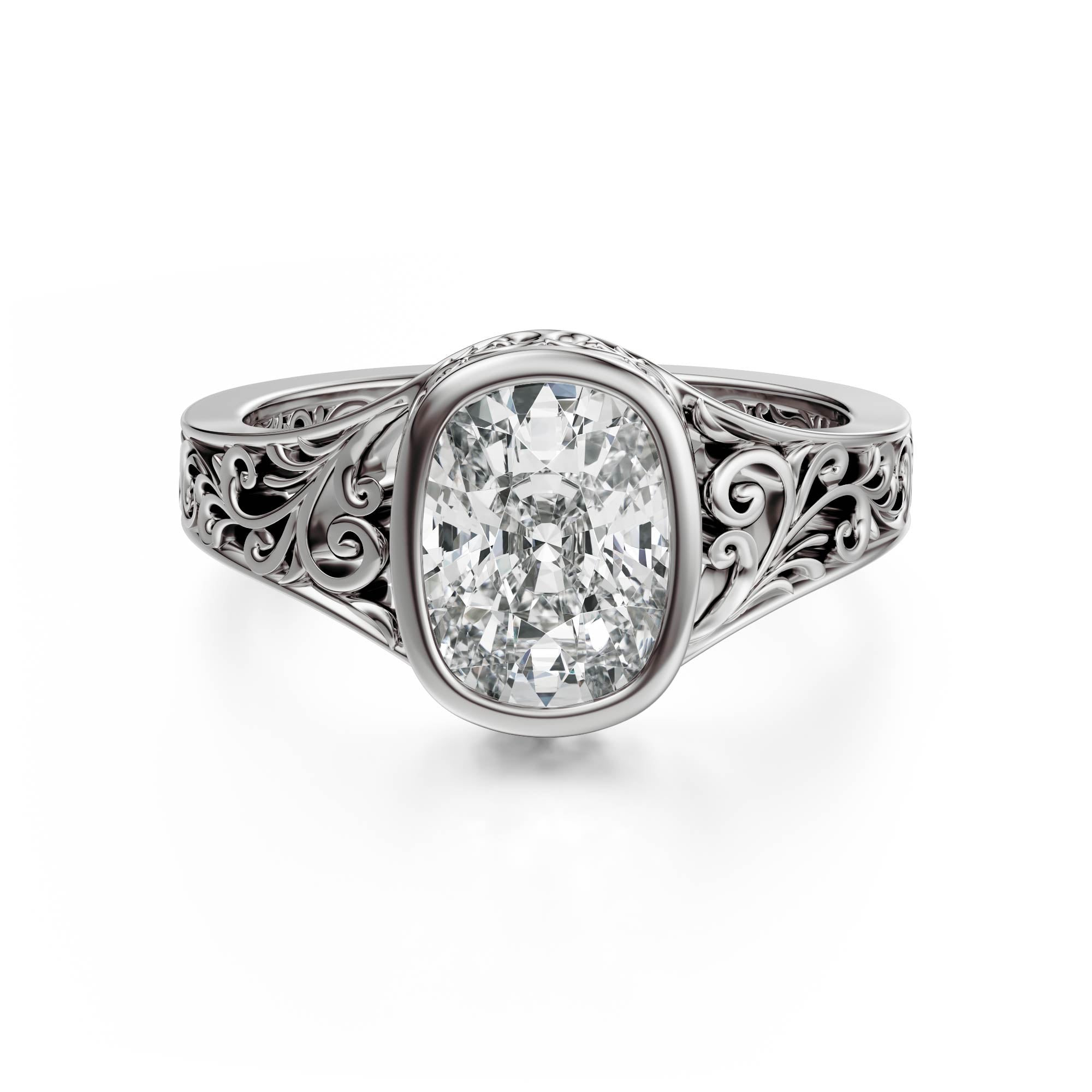 The Endearment Ring | Elongated Cushion - Lavender Creek Gems 