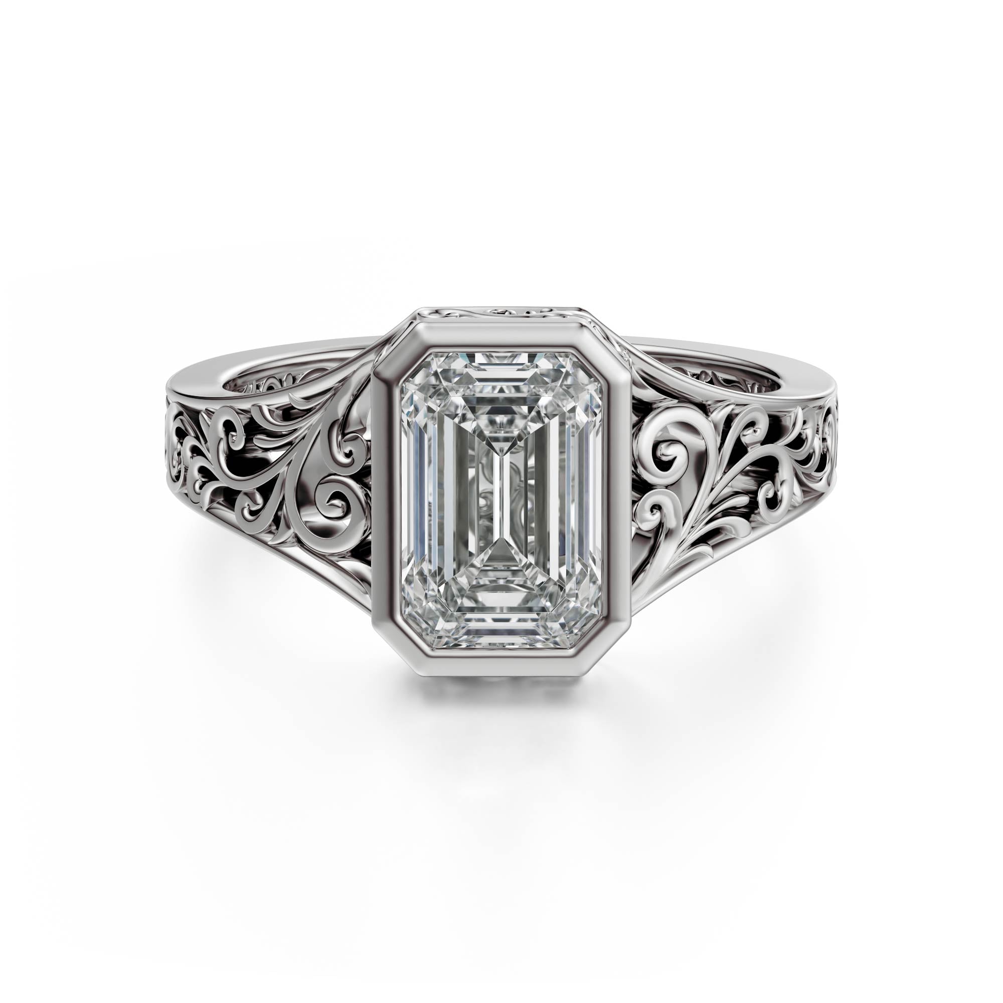 The Endearment Ring | Emerald Cut - Lavender Creek Gems 