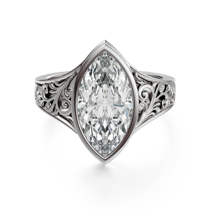 The Endearment Ring | Marquise - Lavender Creek Gems 