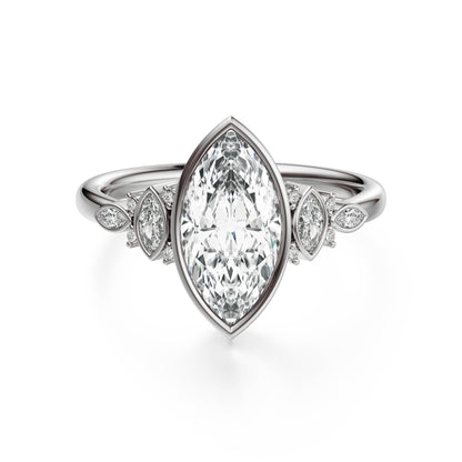 The All Bezel Maeve Ring | Marquise | Setting Only