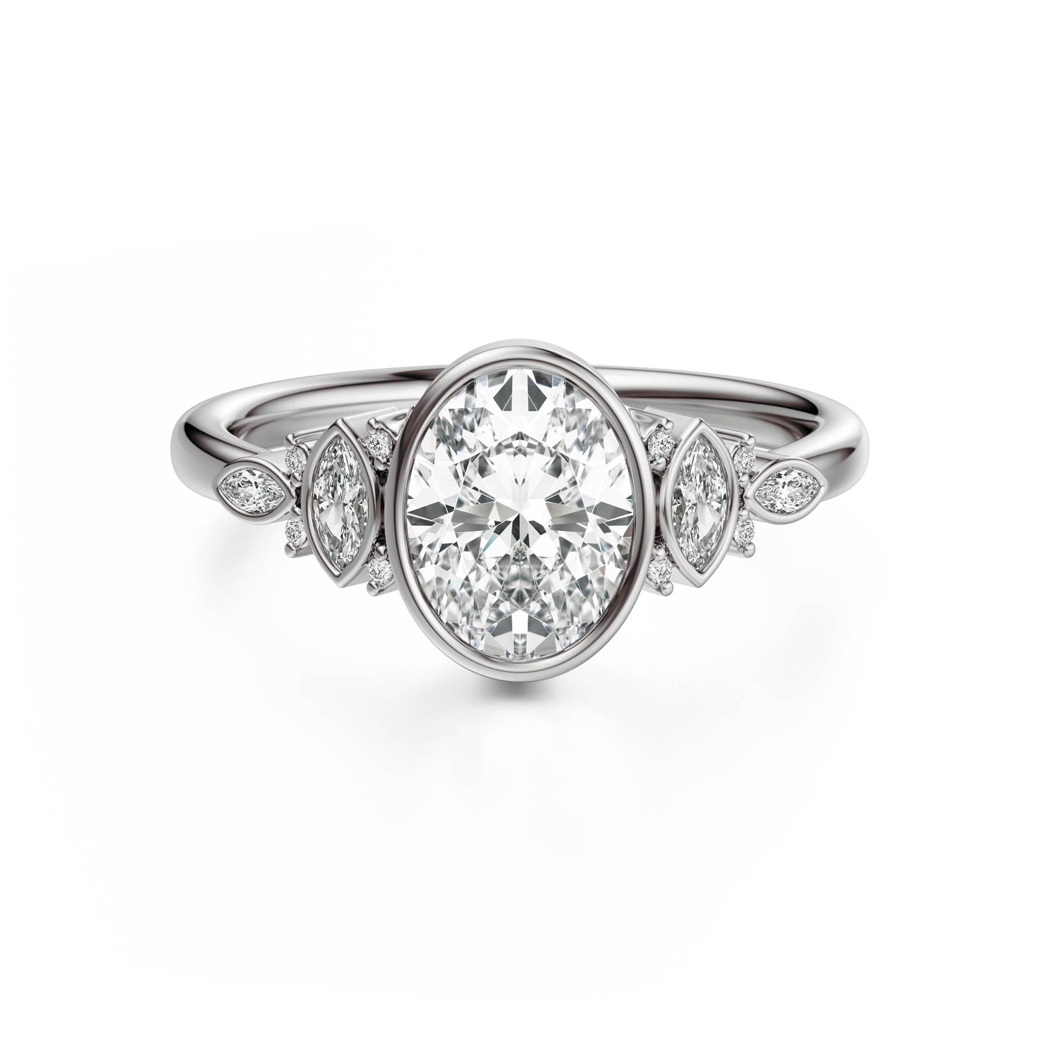 The All Bezel Maeve Ring | Oval
