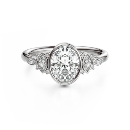 The All Bezel Maeve Ring | Oval
