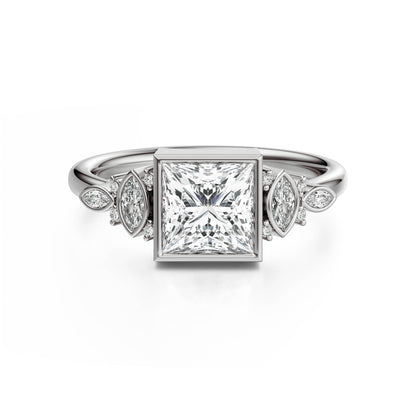 The All Bezel Maeve Ring | Princess | Setting Only