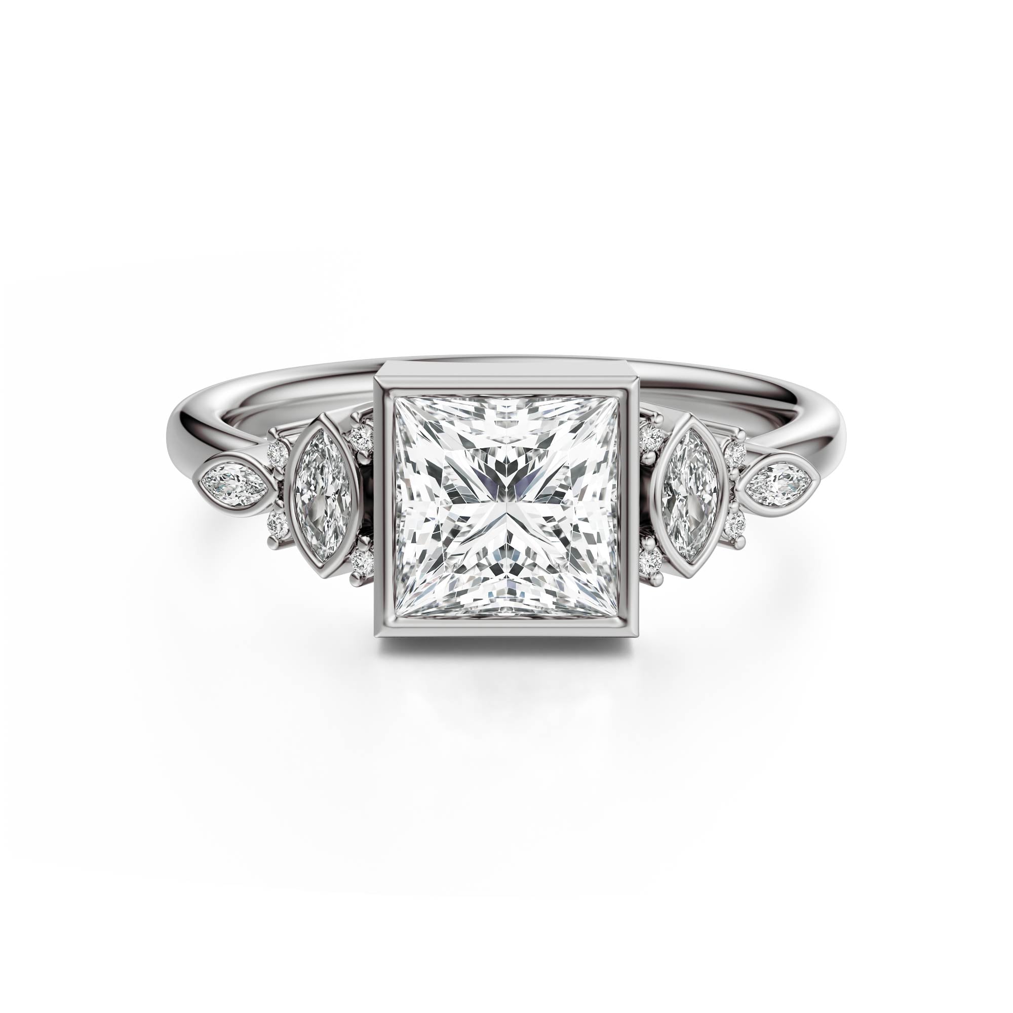 The All Bezel Maeve Ring | Princess