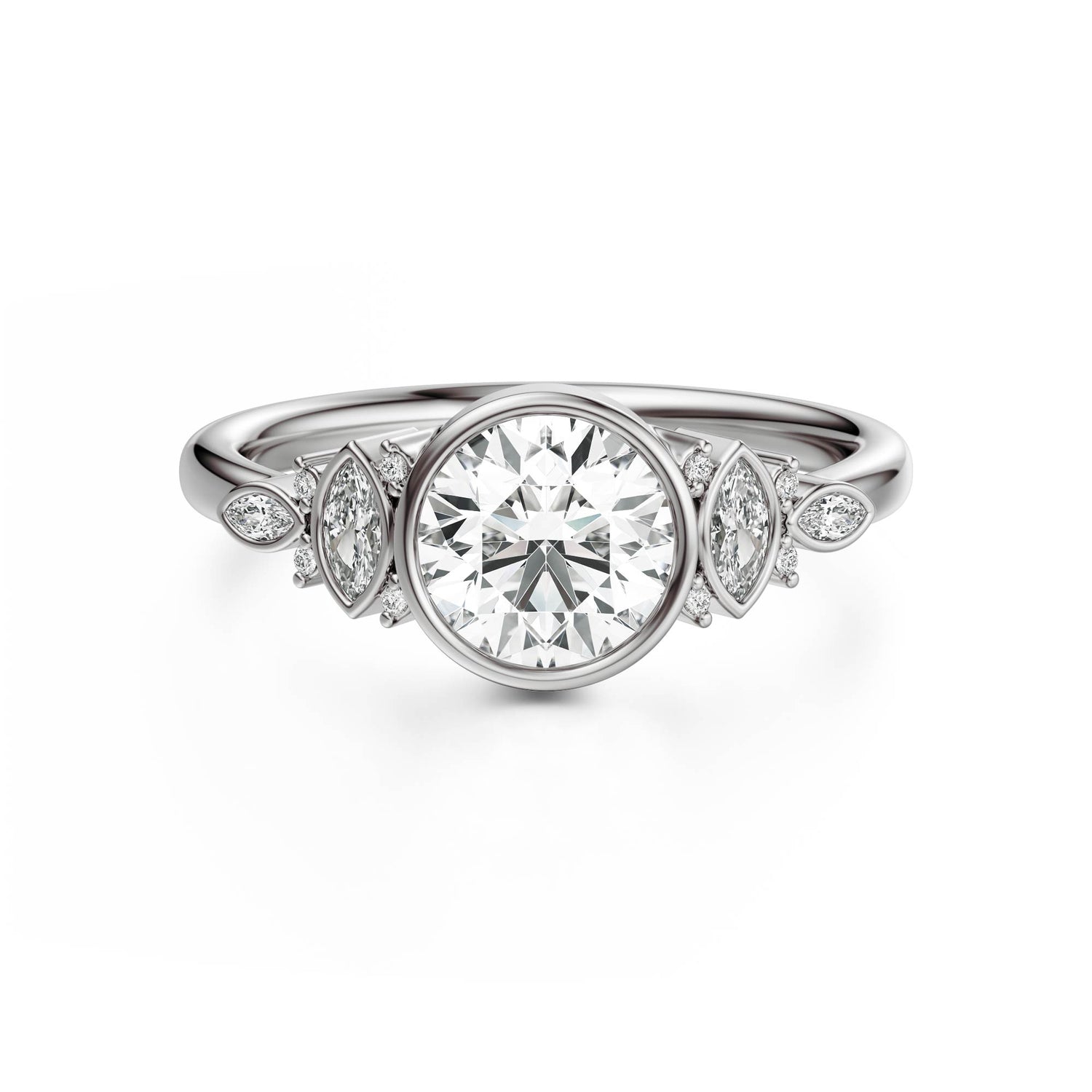 The All Bezel Maeve Ring | Round