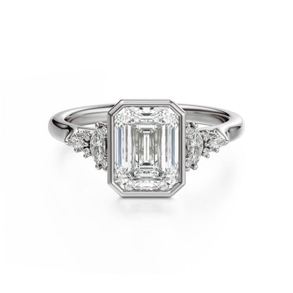 The Bezel Maeve Ring | Emerald Cut | Setting Only