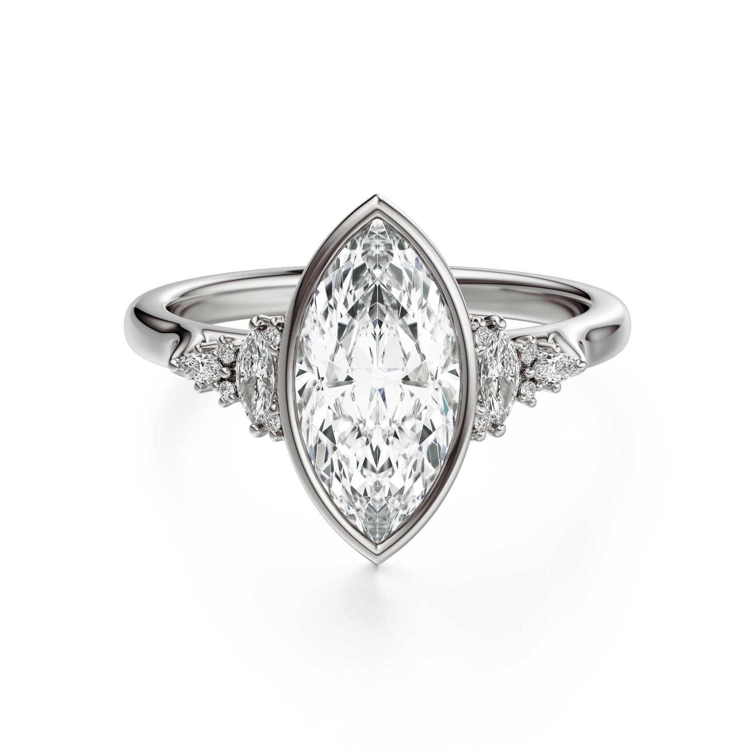 The Bezel Maeve Ring | Marquise | Setting Only