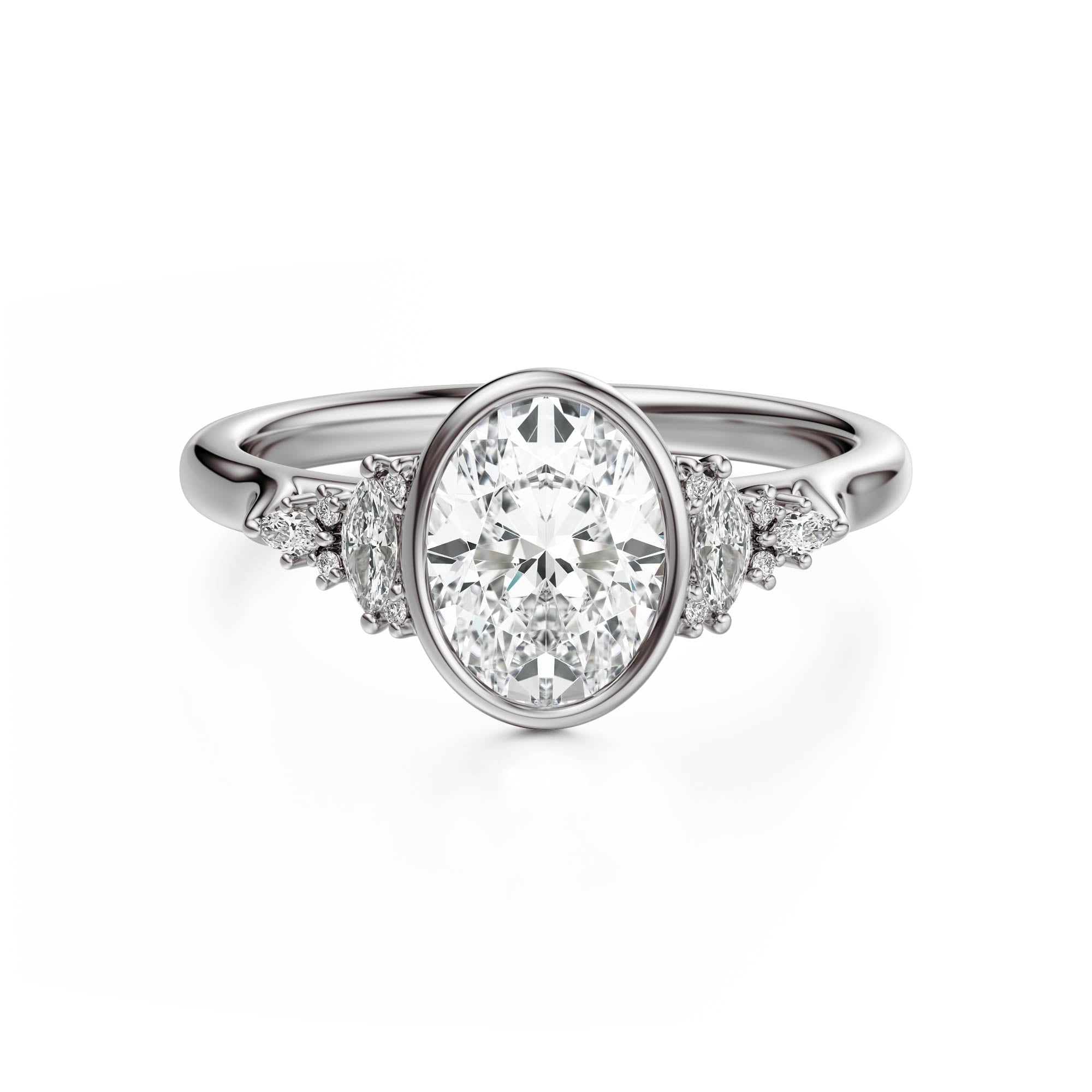 The Bezel Maeve Ring | Oval | Setting Only