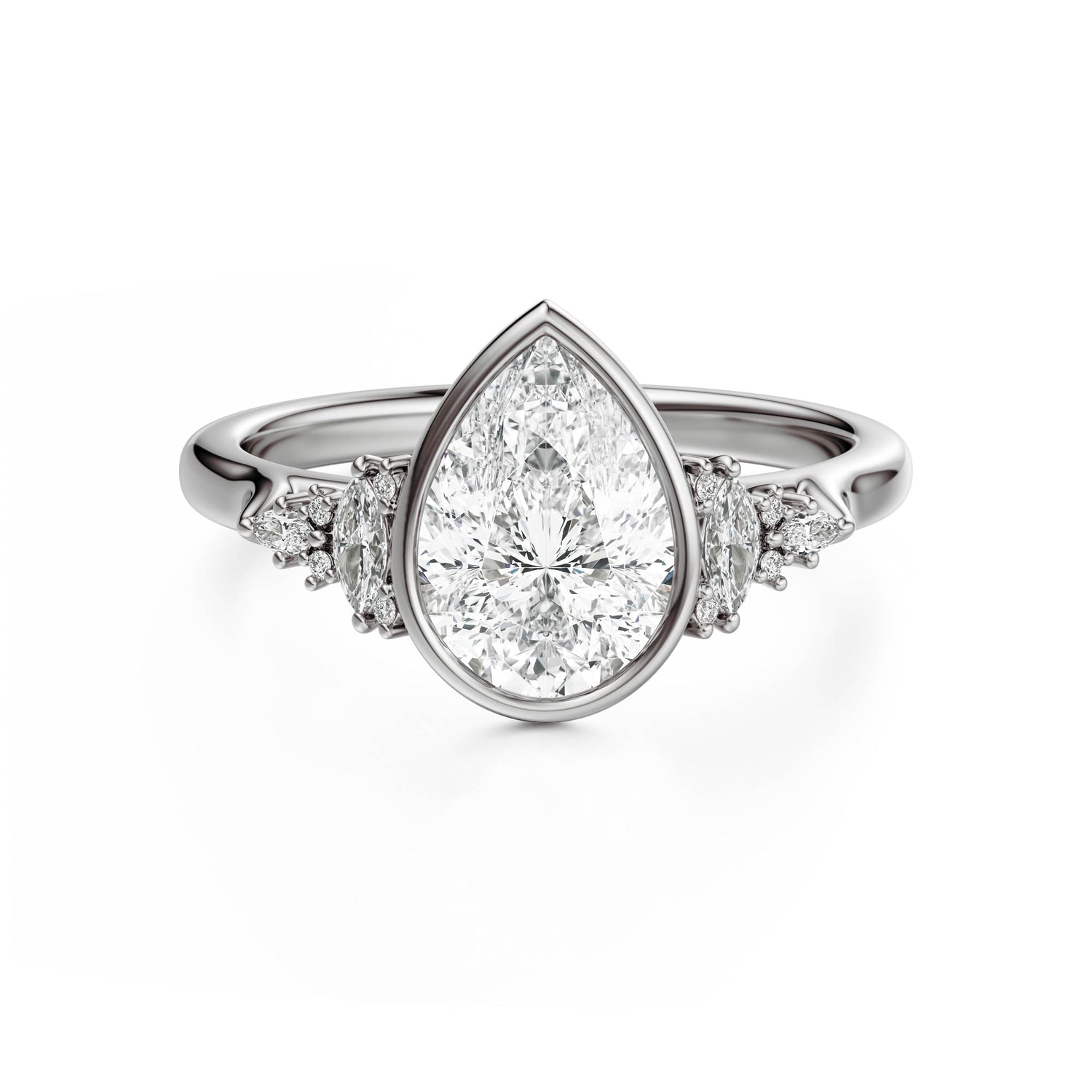 The Bezel Maeve Ring | Pear