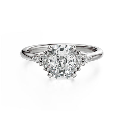 The Low Maeve Ring | Elongated Cushion | Setting Only