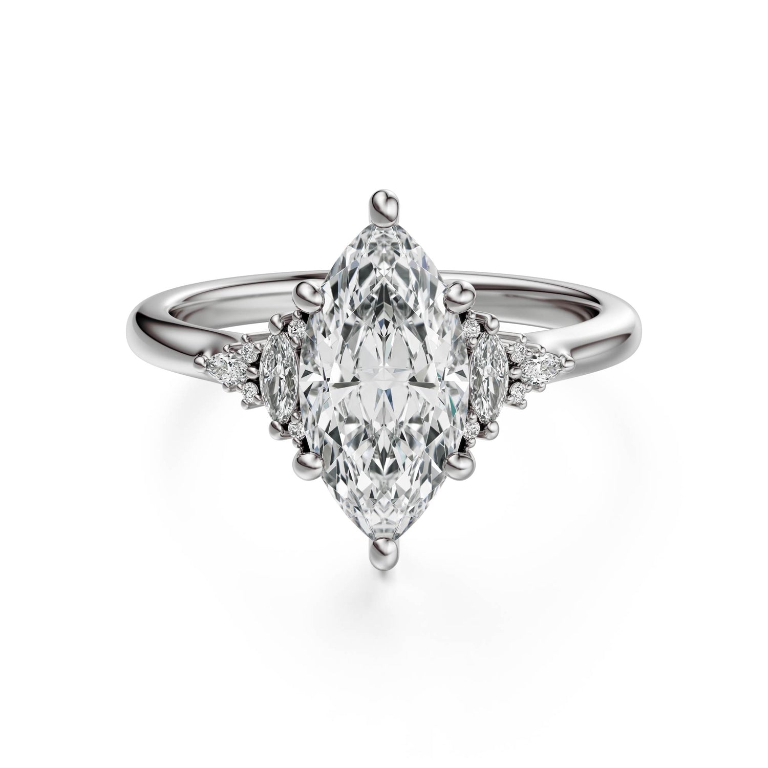 The Low Maeve Ring | Marquise