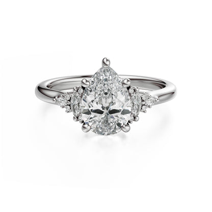 The Low Maeve Ring | Pear | Setting Only
