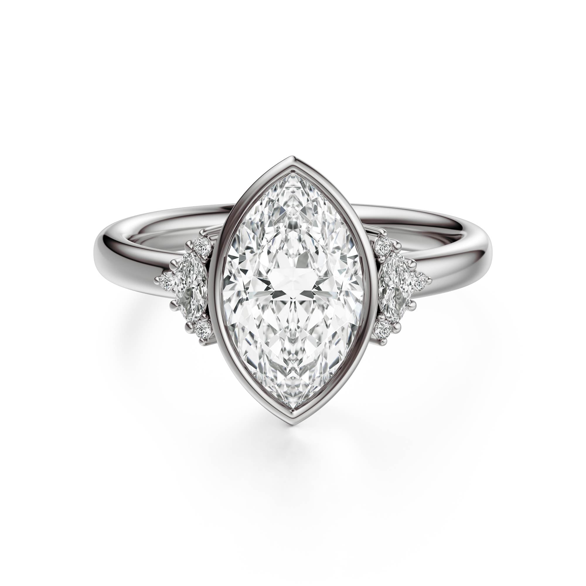The Bezel Maren Ring | Marquise - Lavender Creek Gems 