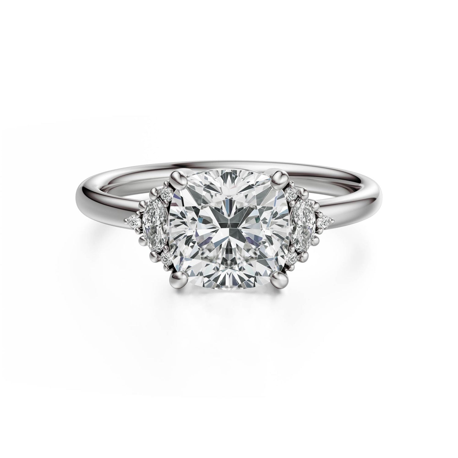 The Low Maren Ring | Cushion | Setting Only