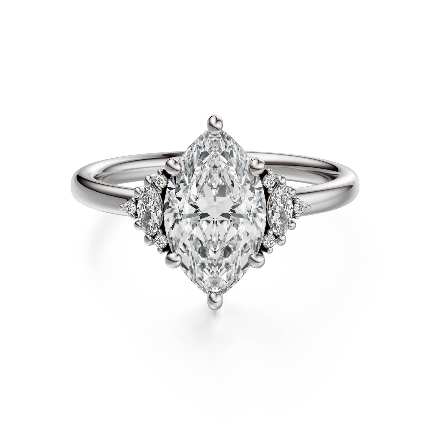 The Low Maren Ring | Marquise | Setting Only