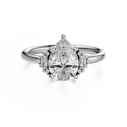 The Low Maren Ring | Pear | Setting Only