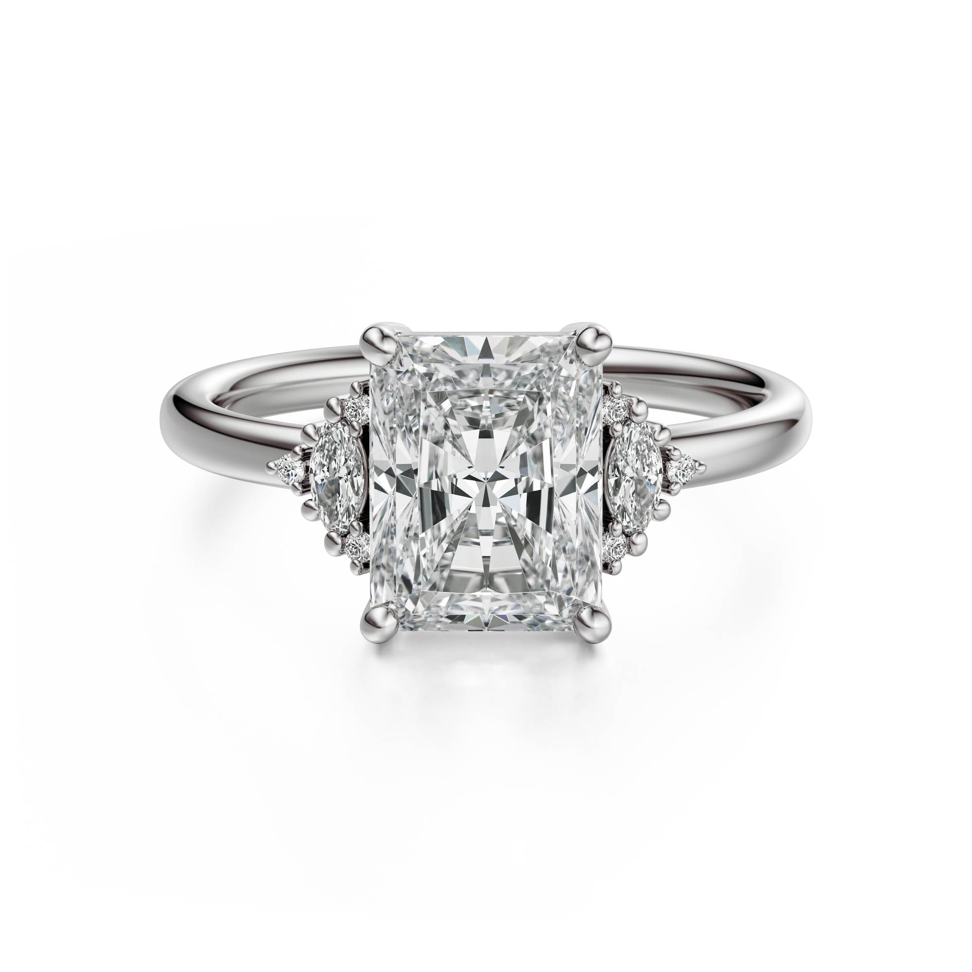 The Low Maren Ring | Radiant | Setting Only