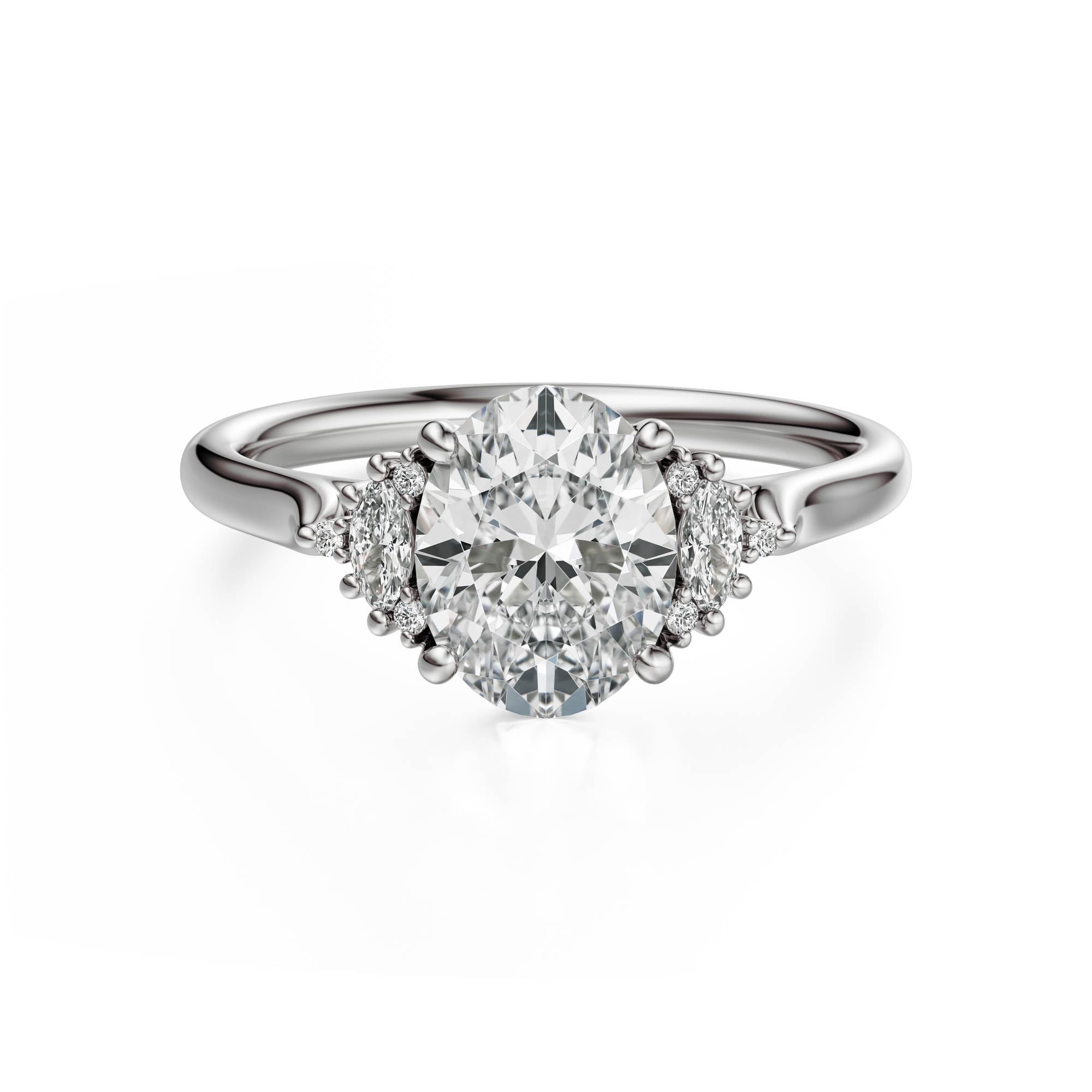 The Maren Ring | Oval | Setting Only