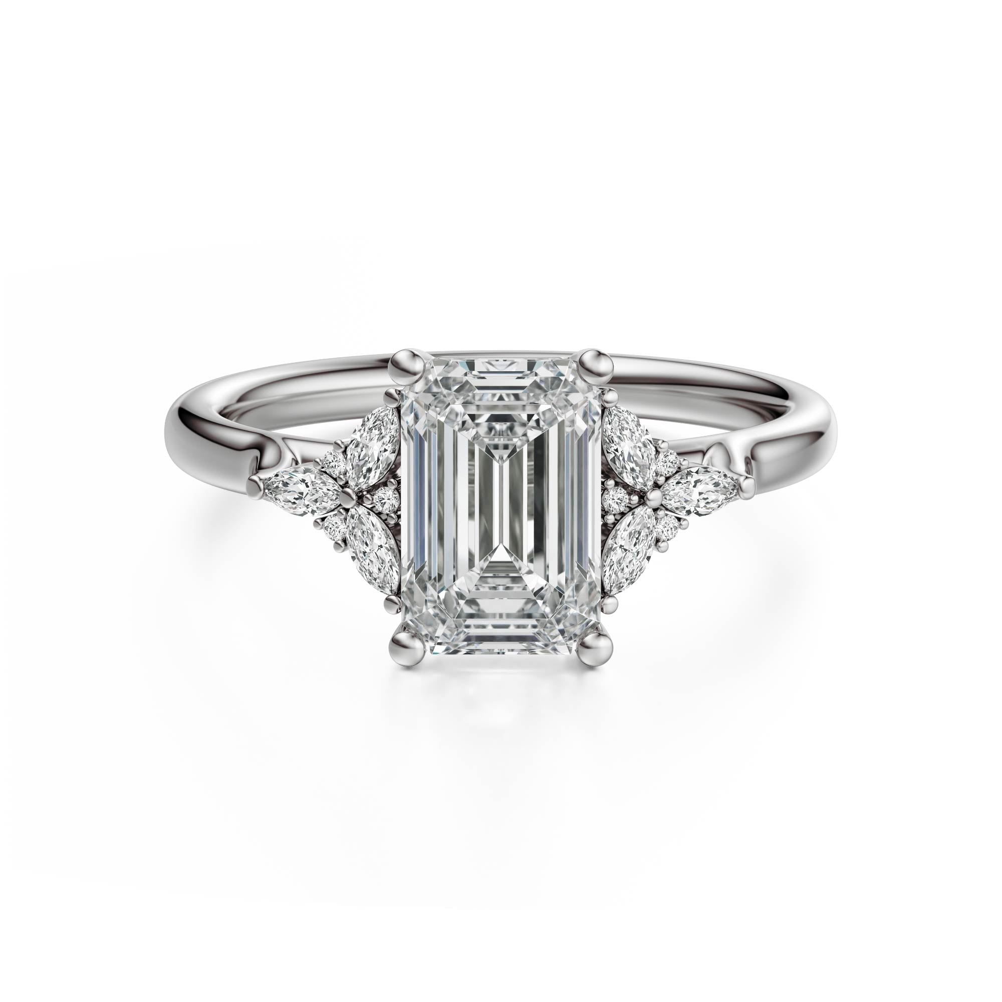 The Meadow Ring | Emerald Cut - Lavender Creek Gems 