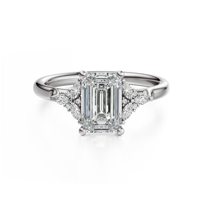 The Meadow Ring | Emerald Cut - Lavender Creek Gems 