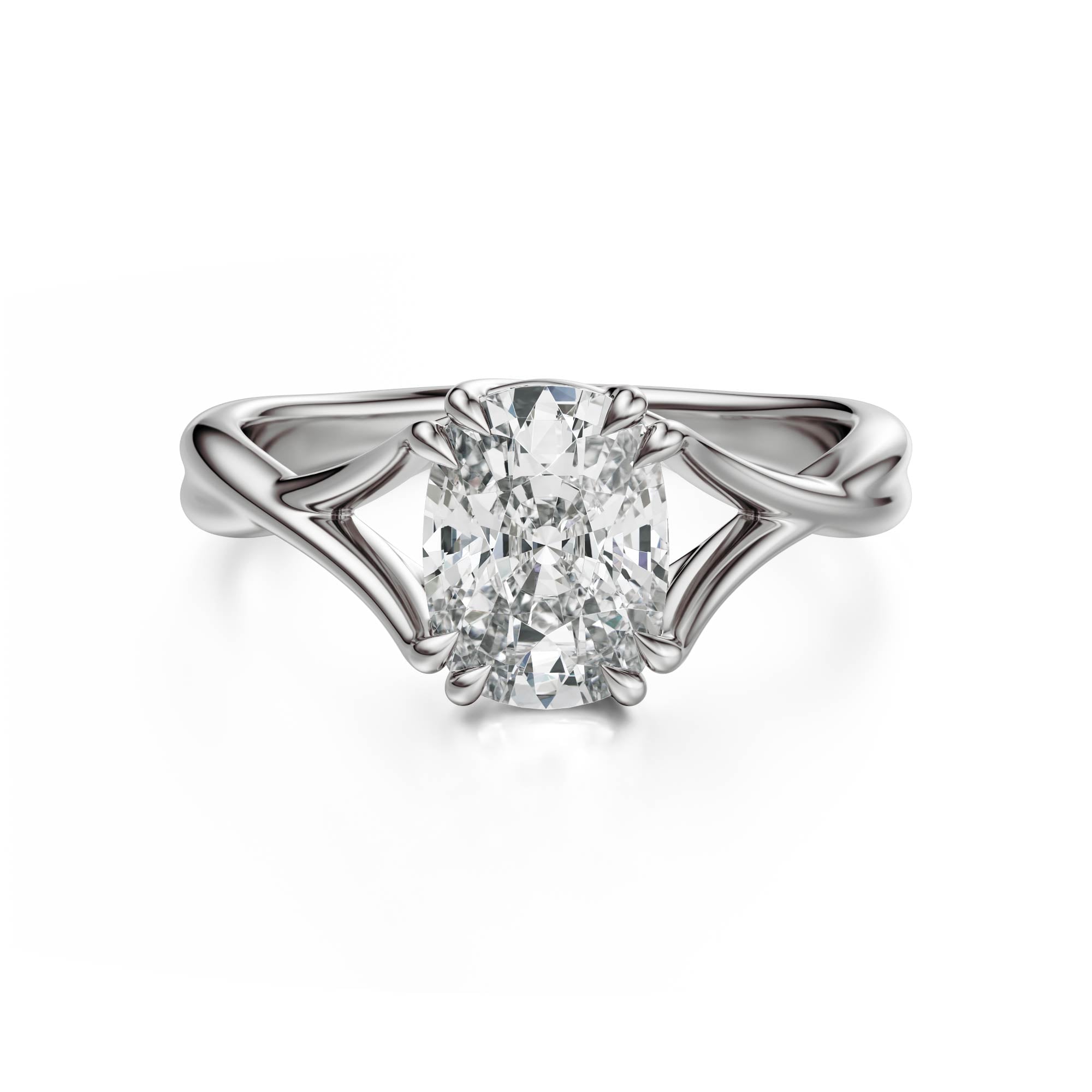 The Entwine Ring | Elongated Cushion - Lavender Creek Gems 