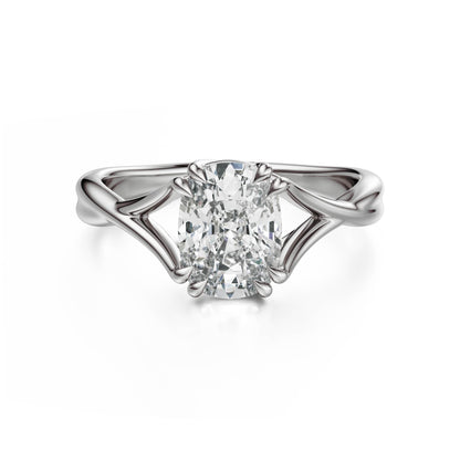 The Entwine Ring | Elongated Cushion - Lavender Creek Gems 