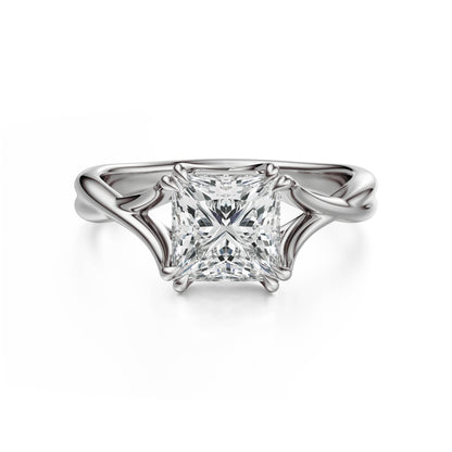 The Entwine Ring | Princess | Setting Only - Lavender Creek Gems 