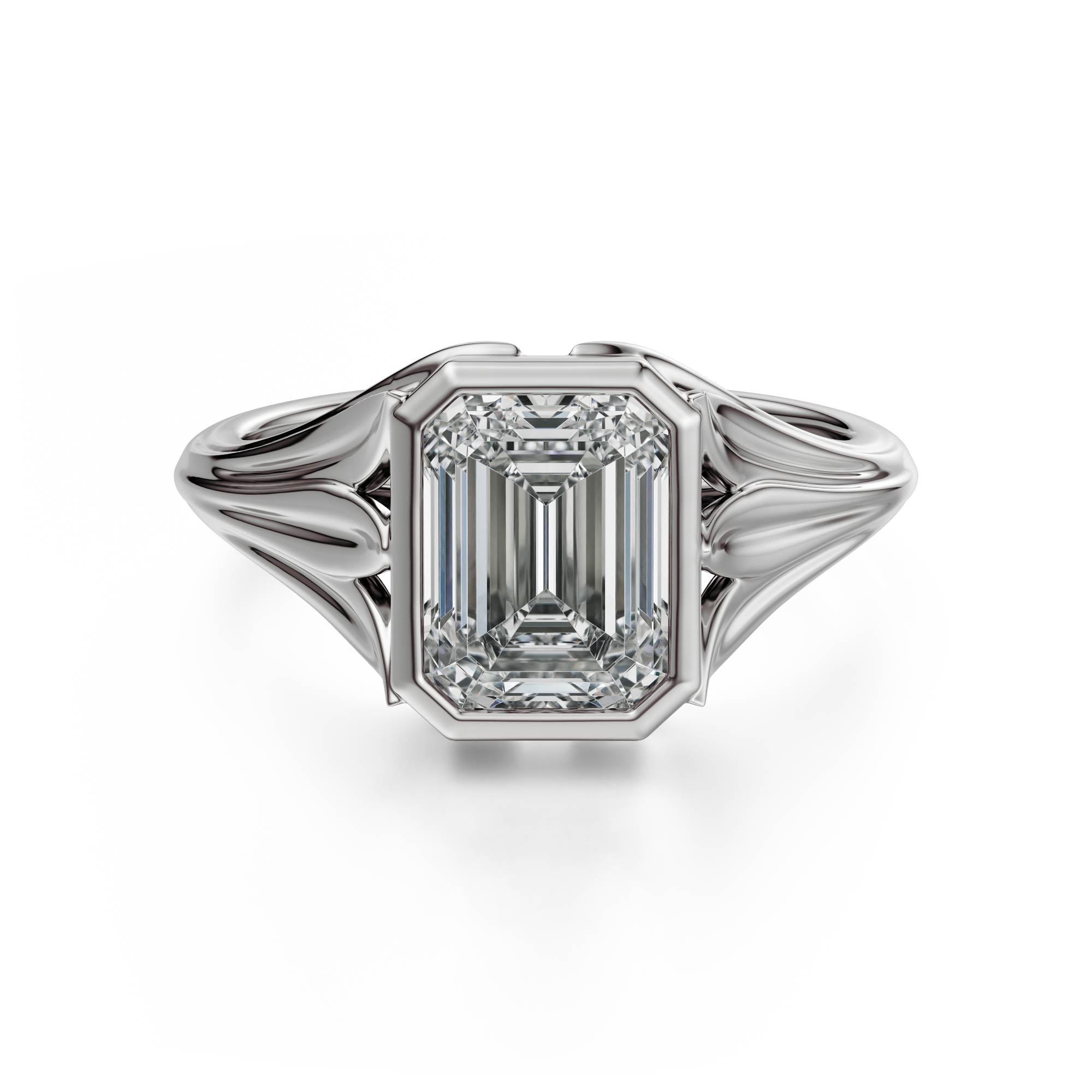 The Nightbloom Ring | Emerald Cut - Lavender Creek Gems 