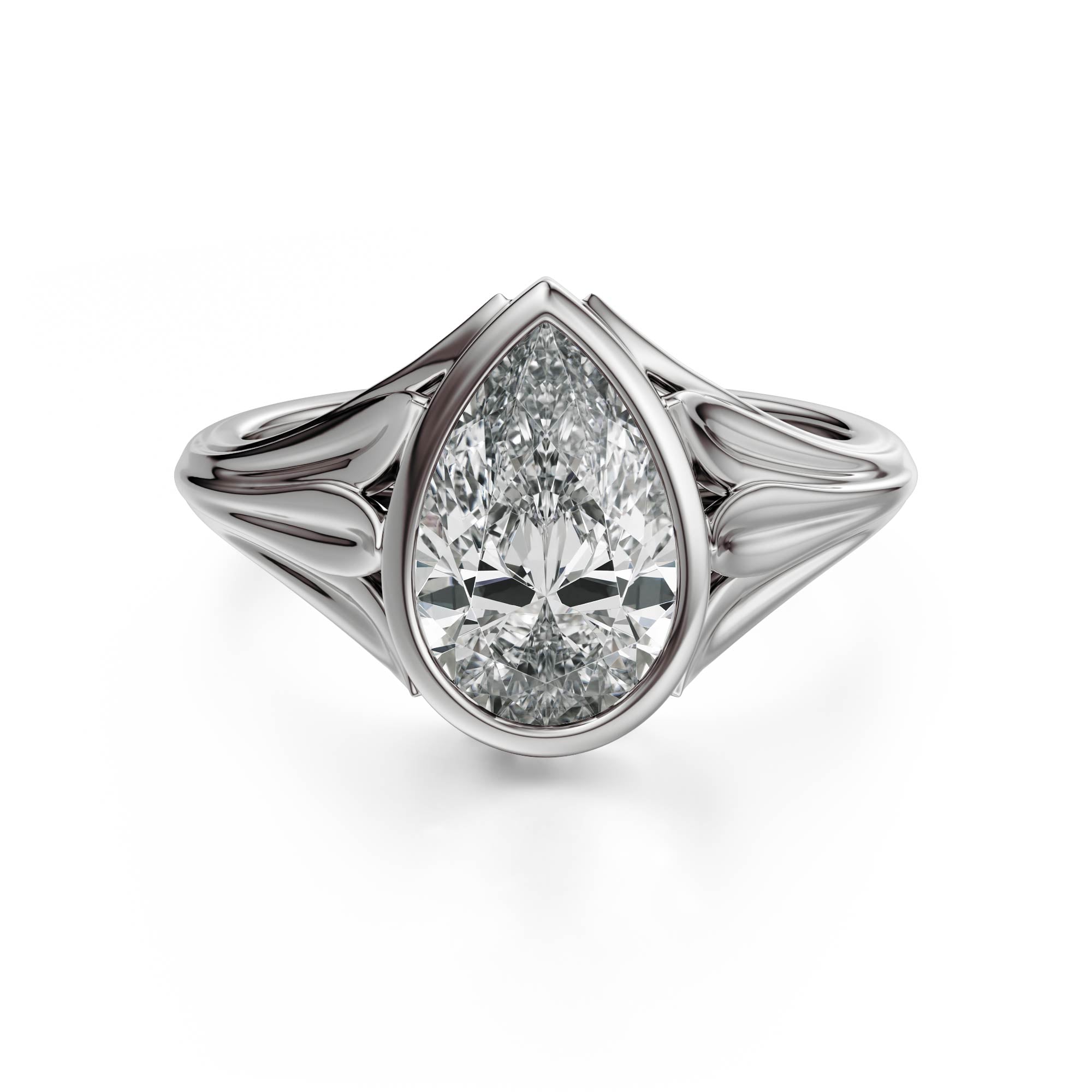 The Nightbloom Ring | Pear - Lavender Creek Gems 