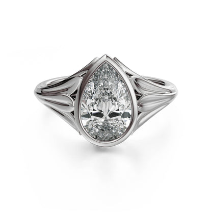 The Nightbloom Ring | Pear - Lavender Creek Gems 