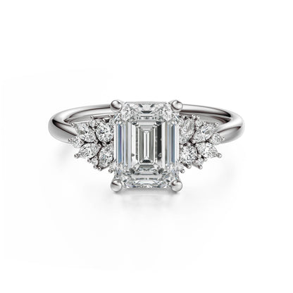 The Rosalie Ring | Emerald Cut | Setting Only