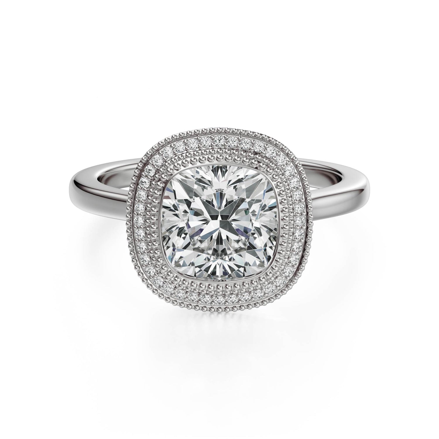 The Satine Ring | Cushion | Setting Only