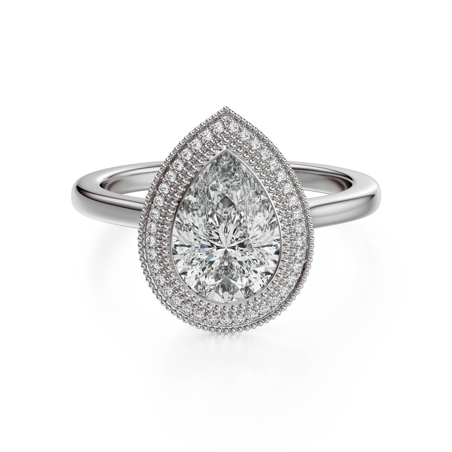 The Satine Ring | Pear | Setting Only