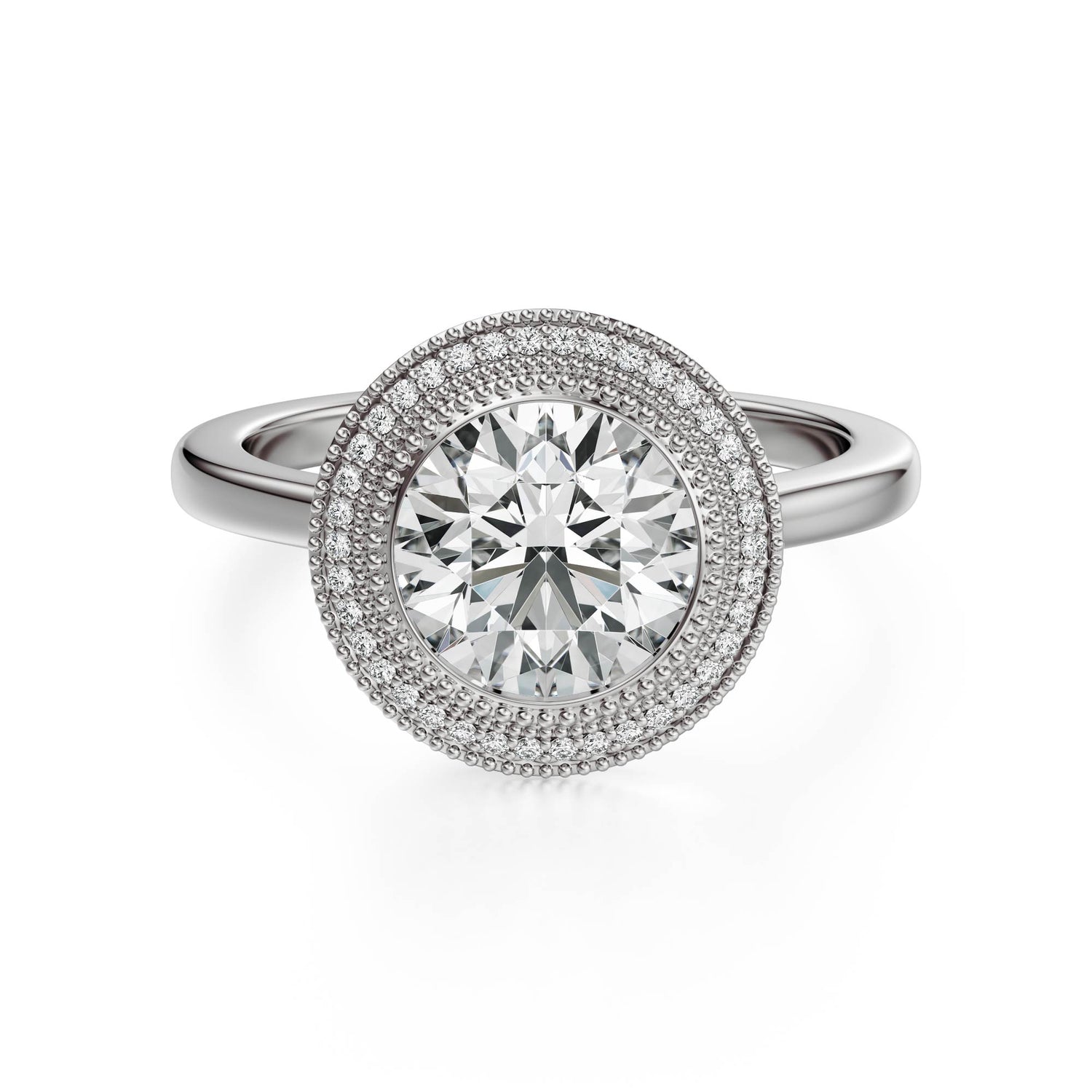 The Satine Ring | Round | Setting Only