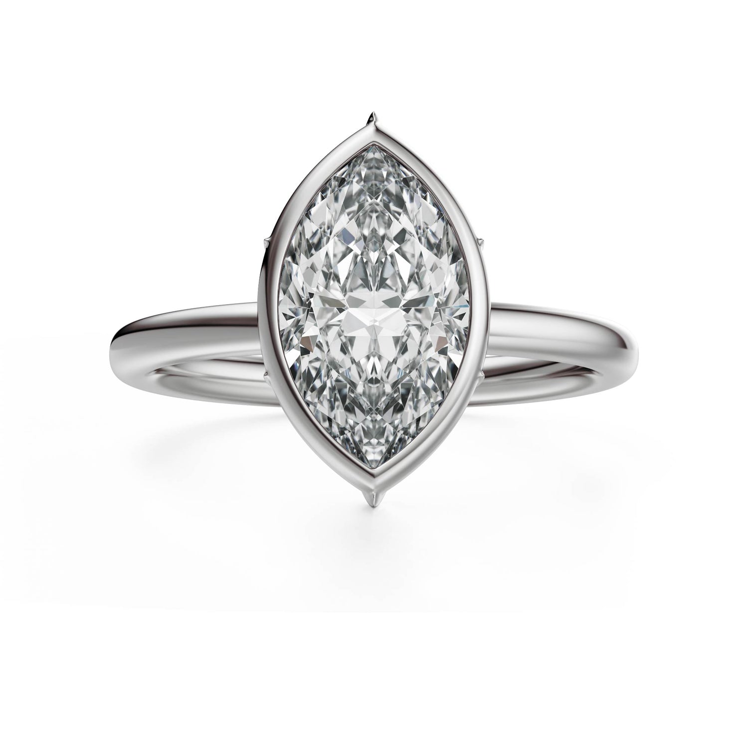 The Bezel Secret Garden Ring | Marquise | Setting Only