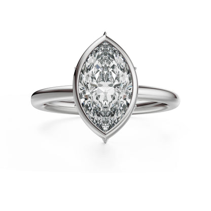 The Bezel Secret Garden Ring | Marquise | Setting Only