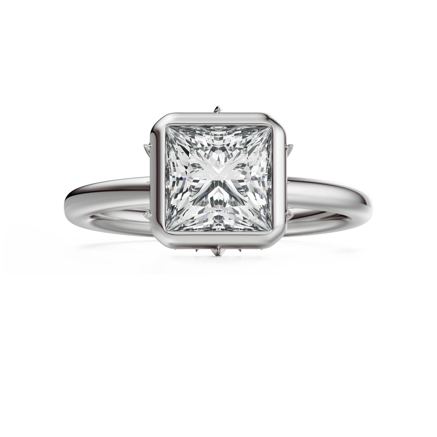 The Bezel Secret Garden Ring | Princess | Setting Only
