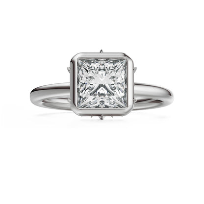 The Bezel Secret Garden Ring | Princess | Setting Only