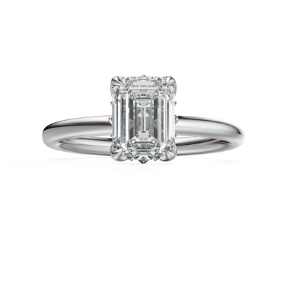 The Secret Garden Ring | Emerald Cut | Setting Only